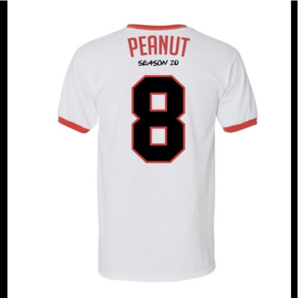 LIMITED EDITION Peanut ringer shirt  #BB20 - Picture 2 of 2